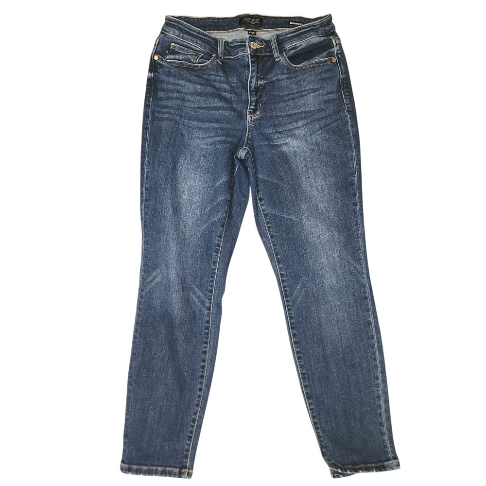Judy Blue Boyfriend Fit Jeans Women's 9/29 Blue Stretch Denim JB82368